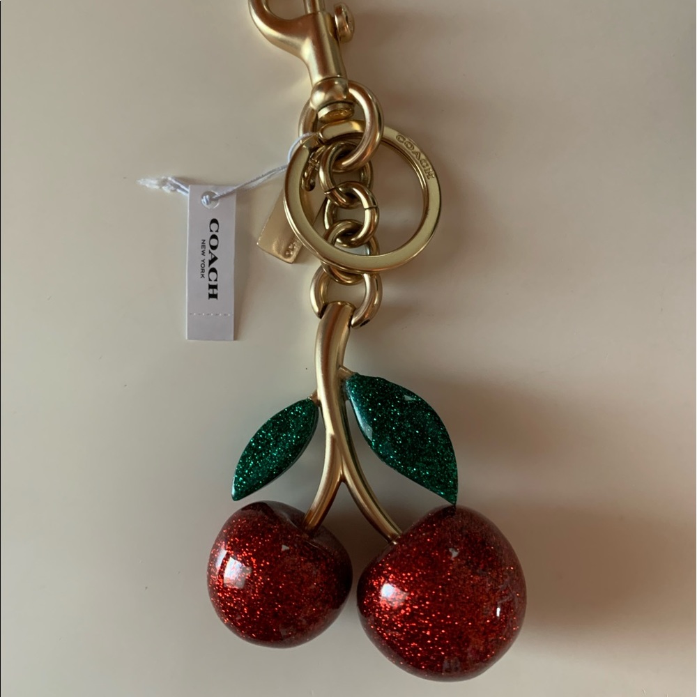 COPY - 🍒Coach Glitter Cherries Key chain/ bag Charm- The Original One